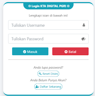 Register PGRI Banyuasin - Persatuan Guru Republik Indonesia Cabang Banyuasin
